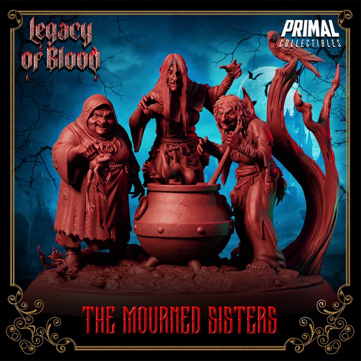 The Mourned Sisters Miniature - Legacy of Blood Witches