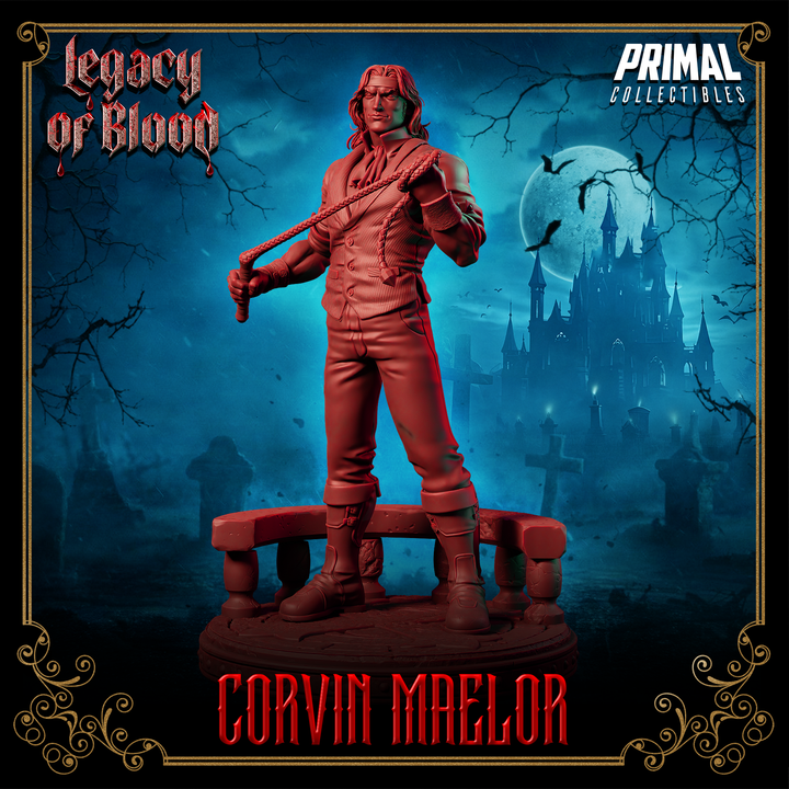 Corvin Maelor – Human Vampire Hunter Miniature & Bust