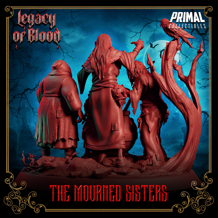 The Mourned Sisters Miniature - Legacy of Blood Witches