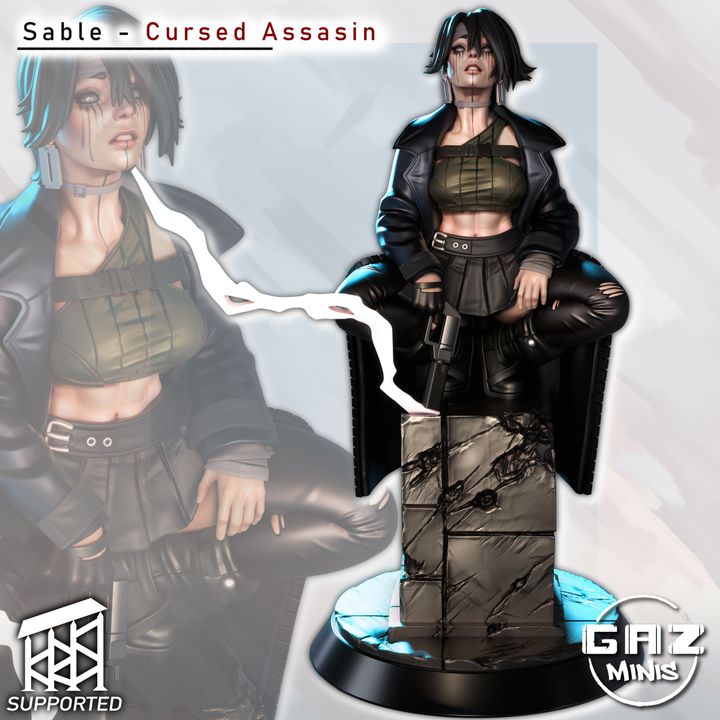 Sable - Cursed Assassin (SFW/NSFW 18+ Only)