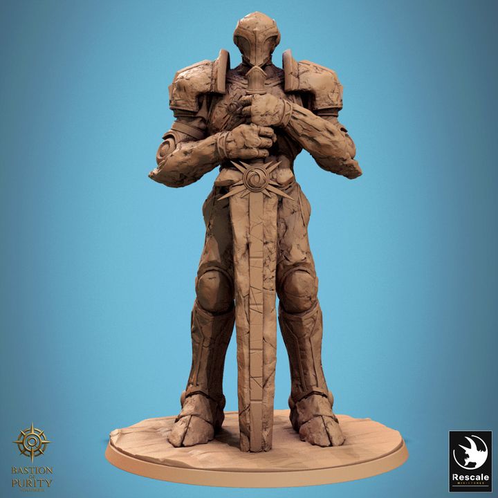 Sanctified Stoneguard - Stone Golem Miniature