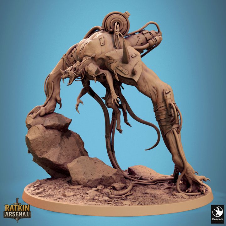 Plagueborn – Ratkin Arsenal – Aberrant Monster Miniature