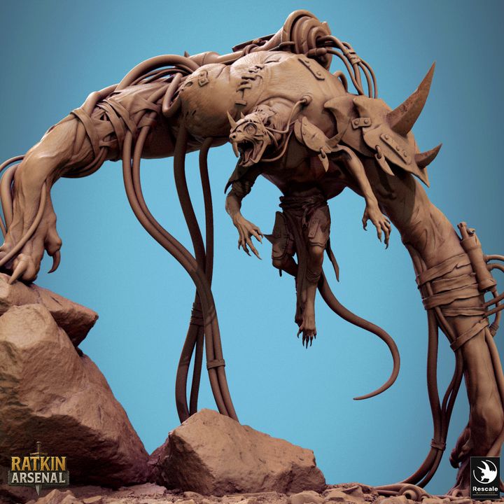 Plagueborn – Ratkin Arsenal – Aberrant Monster Miniature
