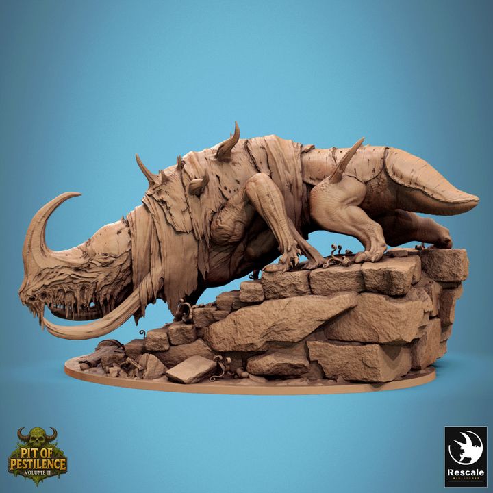 Tyrant of the Mawcoil – Monster & Mounted Beast Miniature