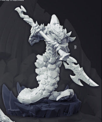 Fajra the Salamander – Elemental Beast Miniature