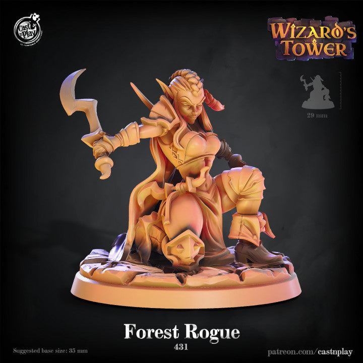 Forest Rogue Female Miniature