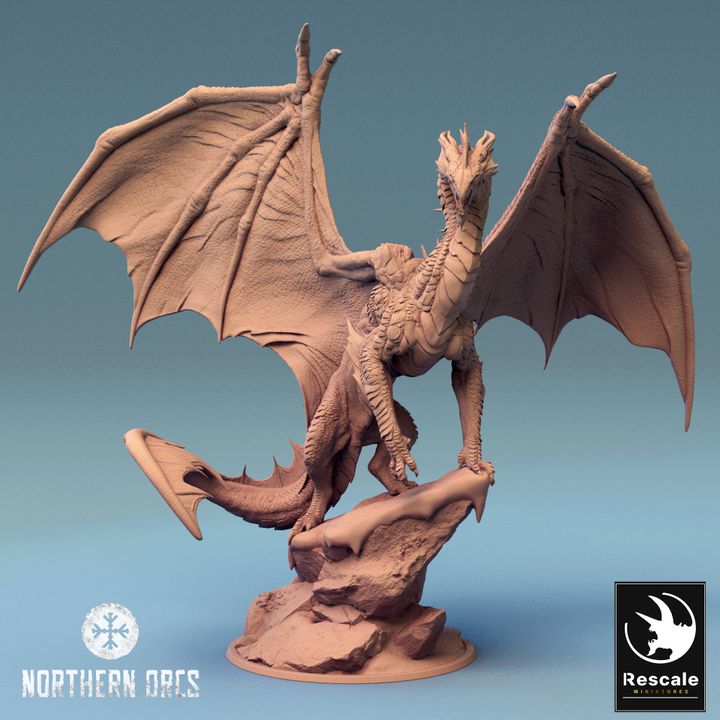 Legendary Metallic Silver Dragon