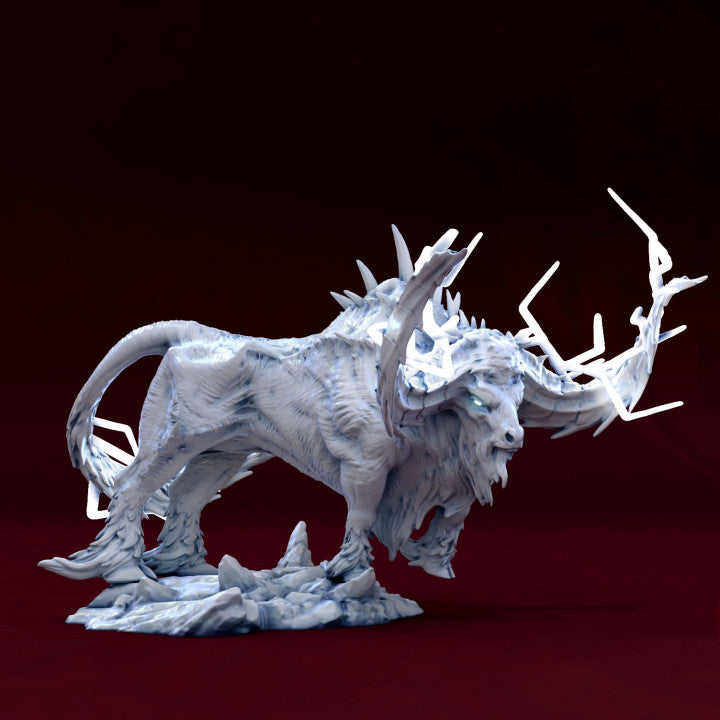 Thunderous Stampede – Lightning Elemental Ox / Elemental Monster – Miniature