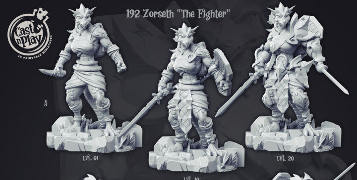 Zorseth the Fighter – Dragonborn Warrior Progression Set