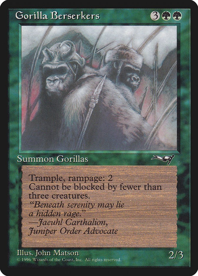 Gorilla Berserkers Closed Mouth