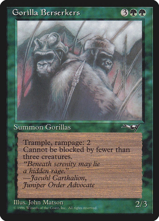 Gorilla Berserkers Closed Mouth