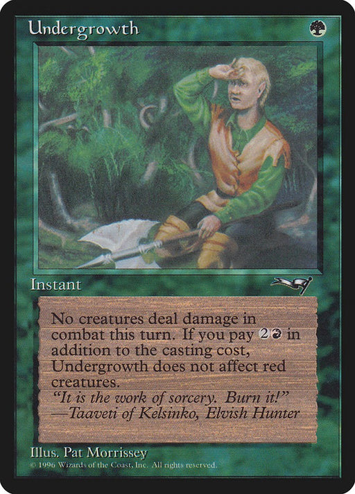 Undergrowth Holding Axe