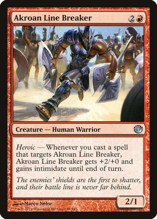 Akroan Line Breaker - Journey Into Nyx #88 Magic: The Gathering card