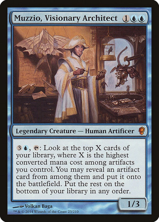 Muzzio, Visionary Architect - Conspiracy #23 Magic: The Gathering card