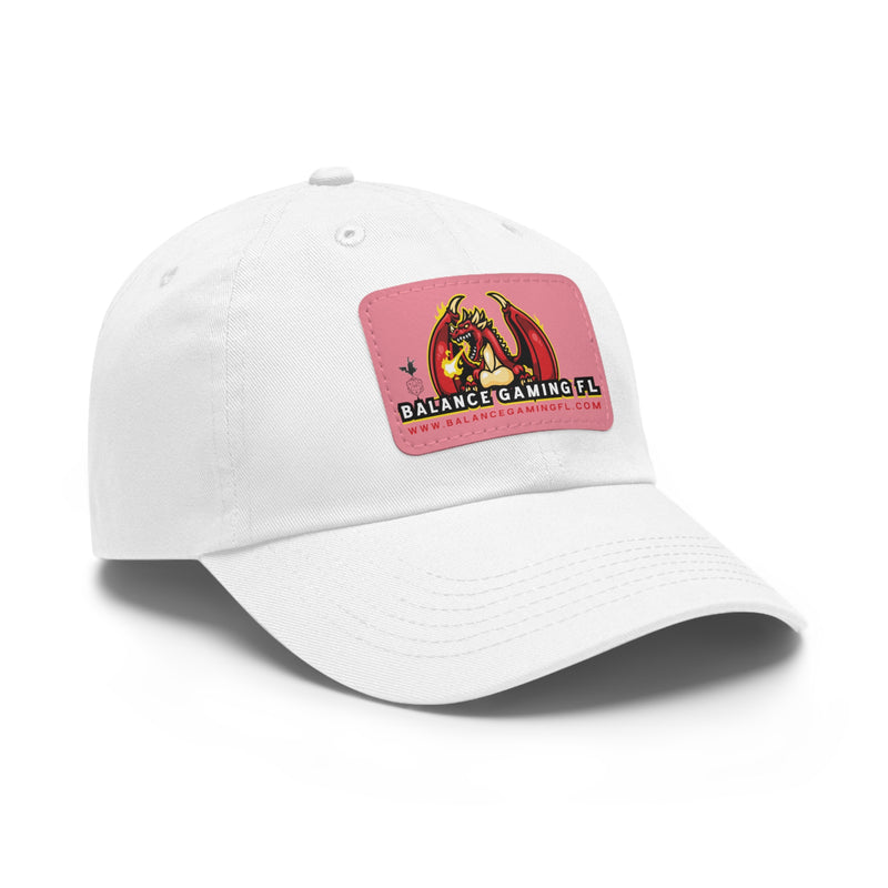 Dad Hat with Leather Patch (Rectangle)