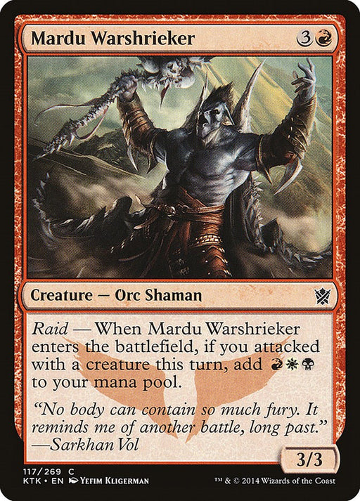 Mardu Warshrieker - Khans of Tarkir #117 Magic: The Gathering card