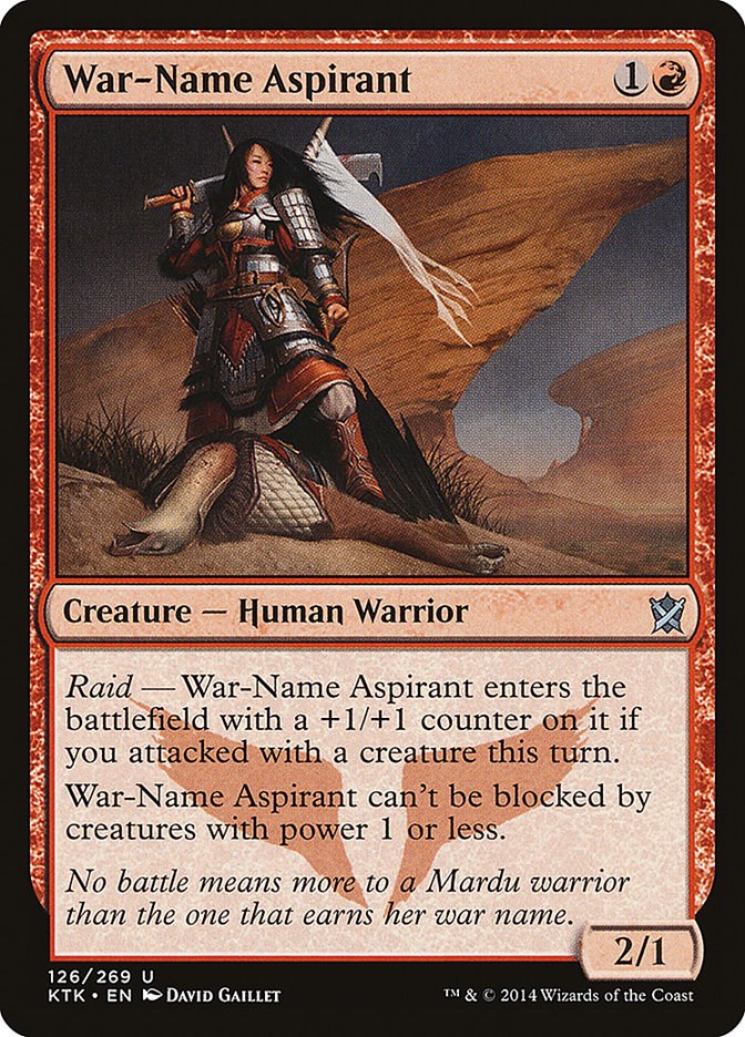 War Name Aspirant