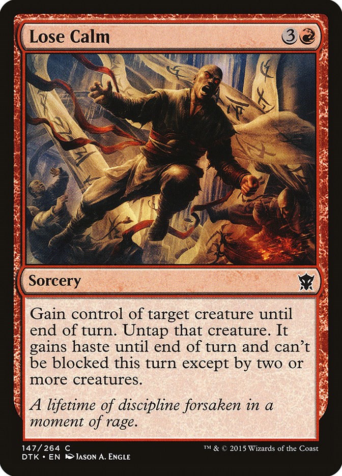 Lose Calm - Dragons of Tarkir #147 Magic: The Gathering card