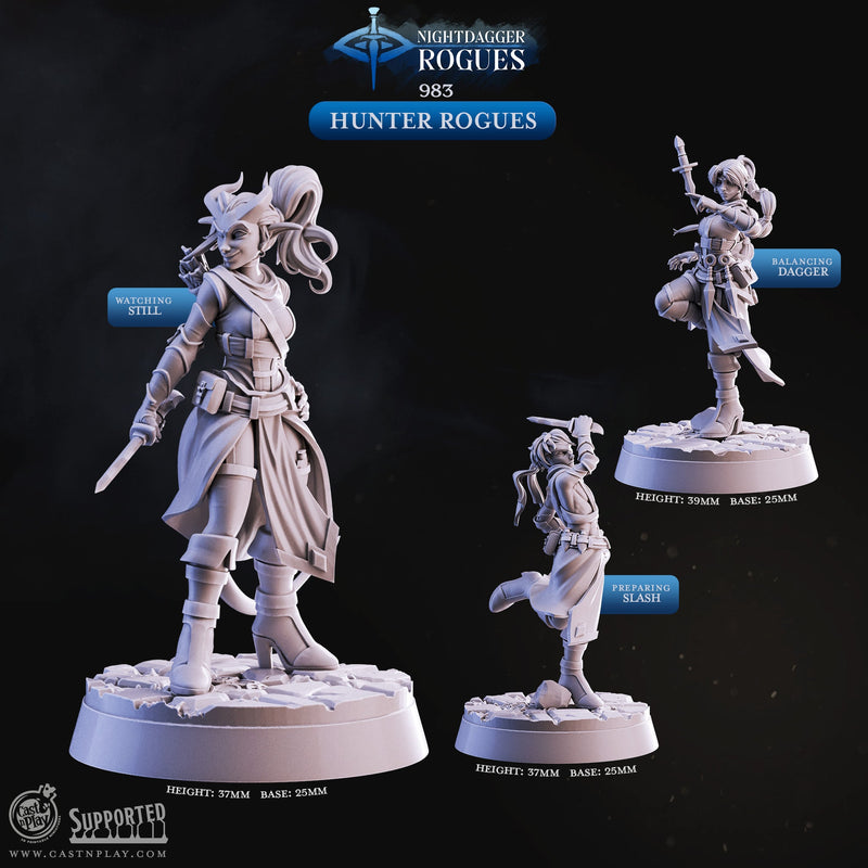 Hunter Rogues Miniatures - Nightdagger Rogues