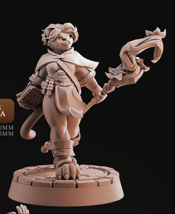 Catfolk Wizard Miniatures