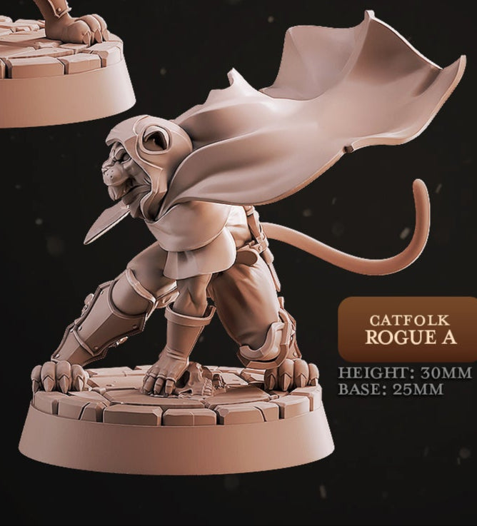 Catfolk Rogue Miniatures