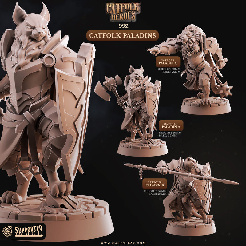 Catfolk Paladin Miniatures