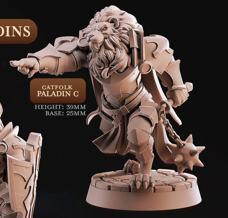 Catfolk Paladin Miniatures