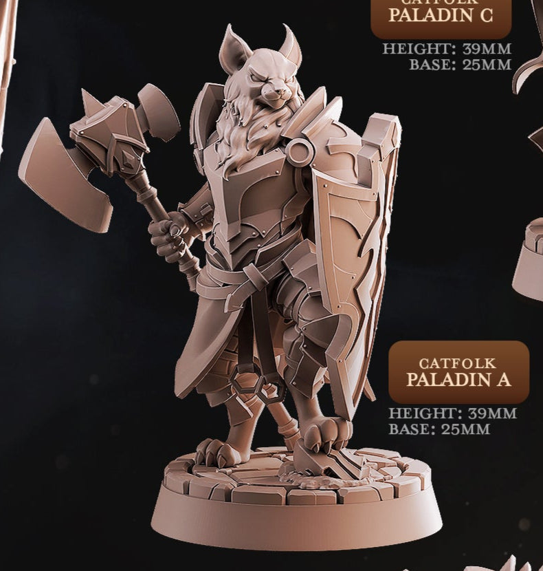Catfolk Paladin Miniatures