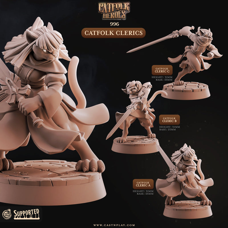 Catfolk Cleric Miniatures