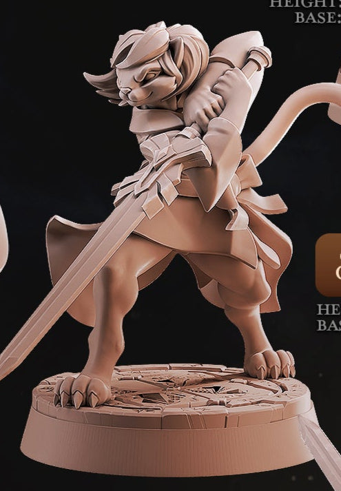 Catfolk Cleric Miniatures