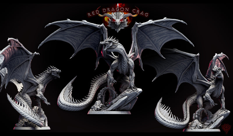 Adult Red Dragon Miniatures