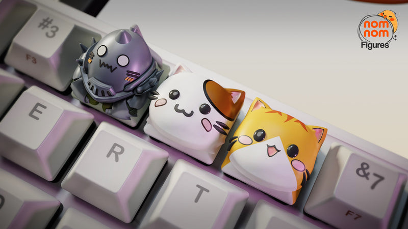 Alphonse and Cats - Fullmetal Alchemist - Keyboard Keycaps