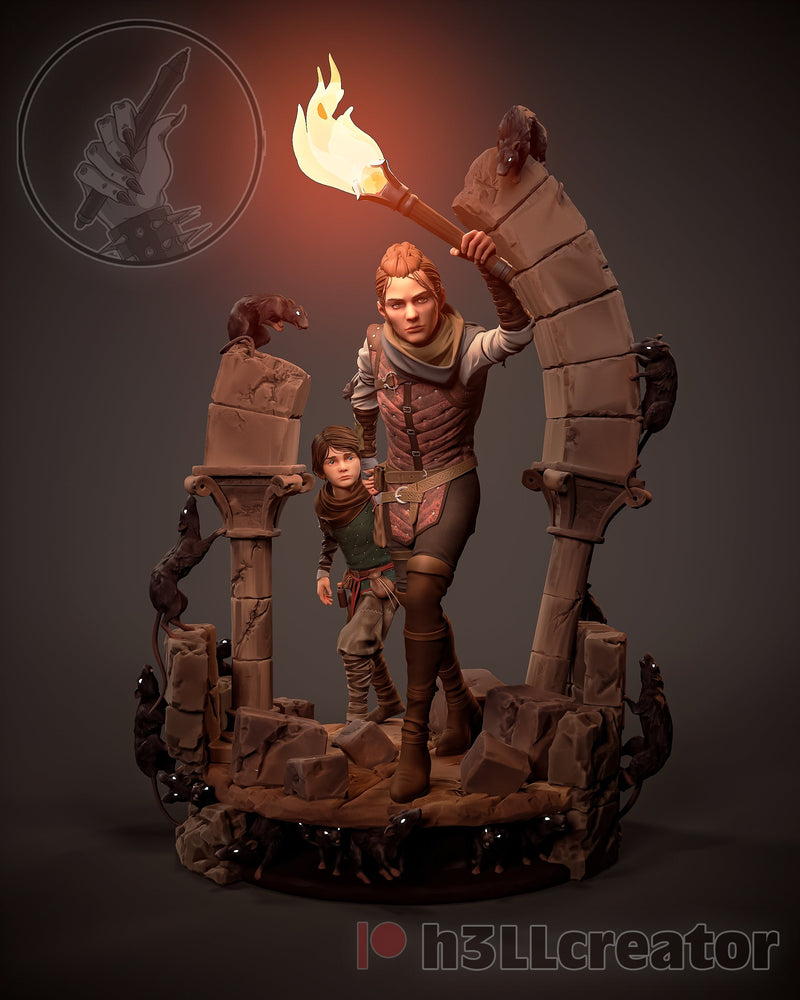 Amicia and Hugo - A Plague Tale - 1:8 Scale