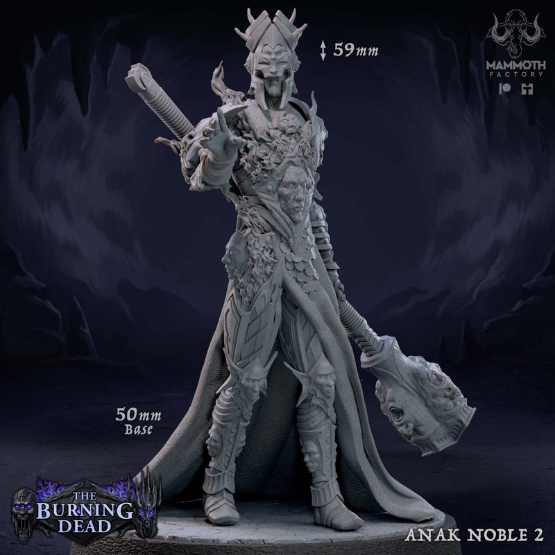 Anak Nobles – The Burning Dead Undead Warlord Miniatures