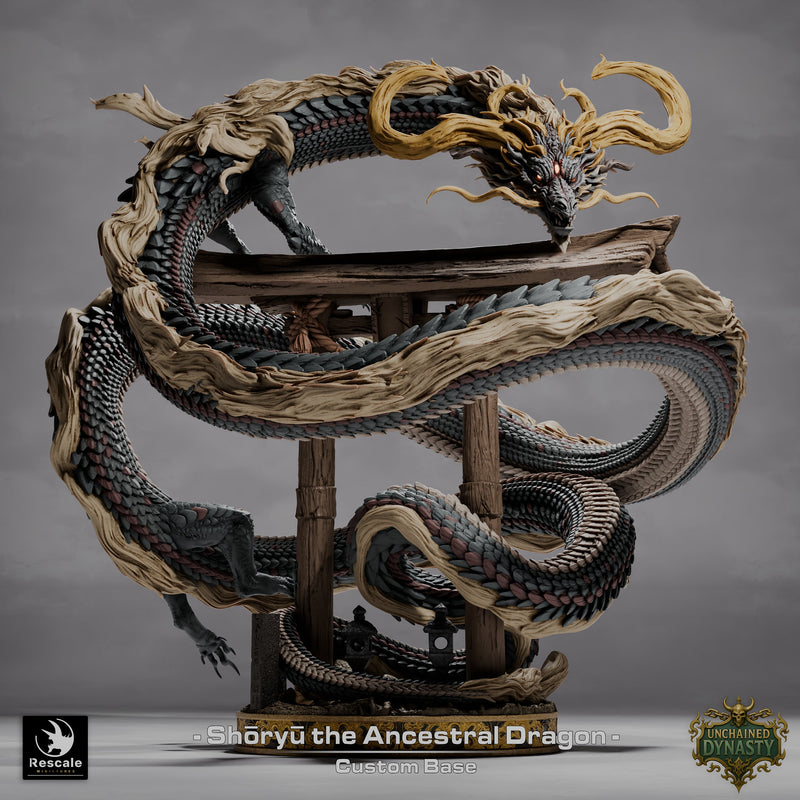 Shōryū the Ancestral Dragon – Ancient Eastern Dragon Deity – Custom Base miniature