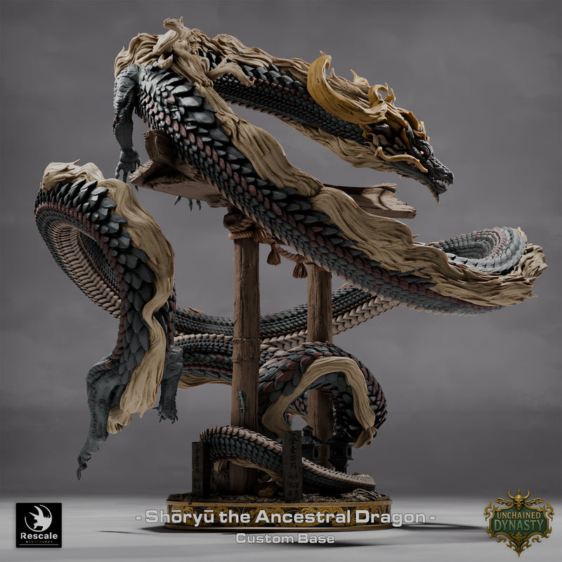 Shōryū the Ancestral Dragon – Ancient Eastern Dragon Deity – Custom Base miniature