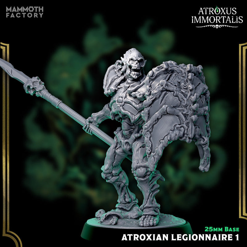 Atroxian Legionnaires – Undead Draugr Skeletal Soldier Miniatures