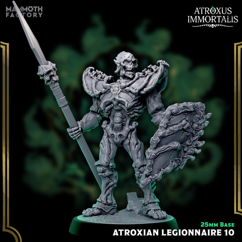 Atroxian Legionnaires – Undead Draugr Skeletal Soldier Miniatures