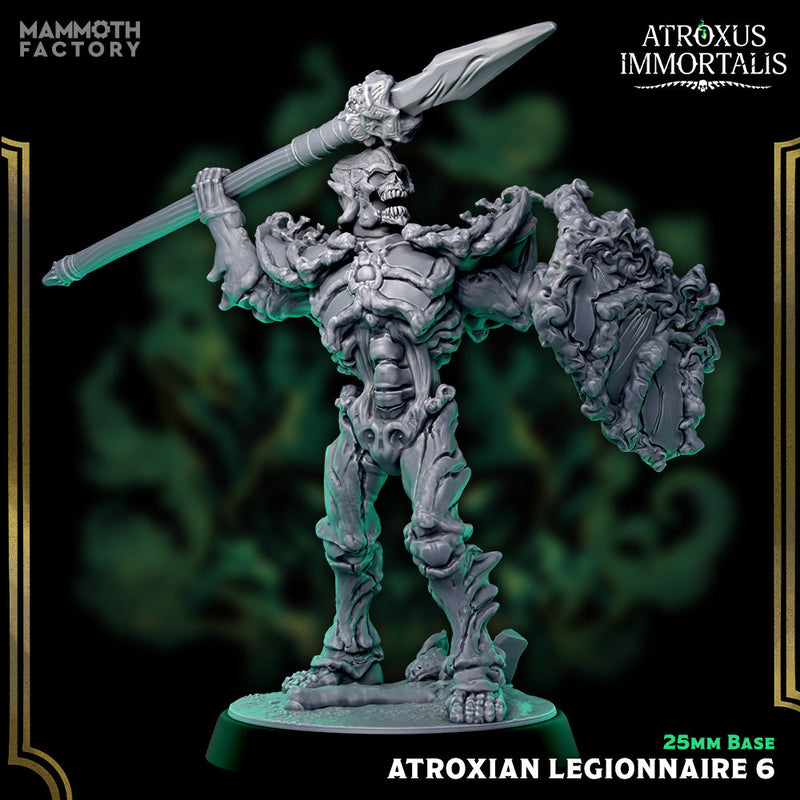 Atroxian Legionnaires – Undead Draugr Skeletal Soldier Miniatures
