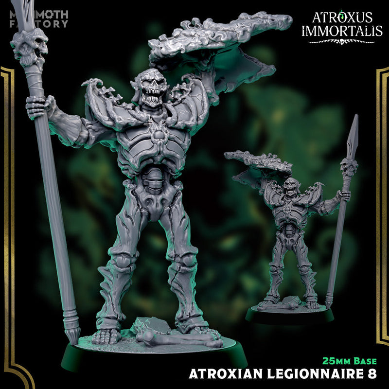 Atroxian Legionnaires – Undead Draugr Skeletal Soldier Miniatures