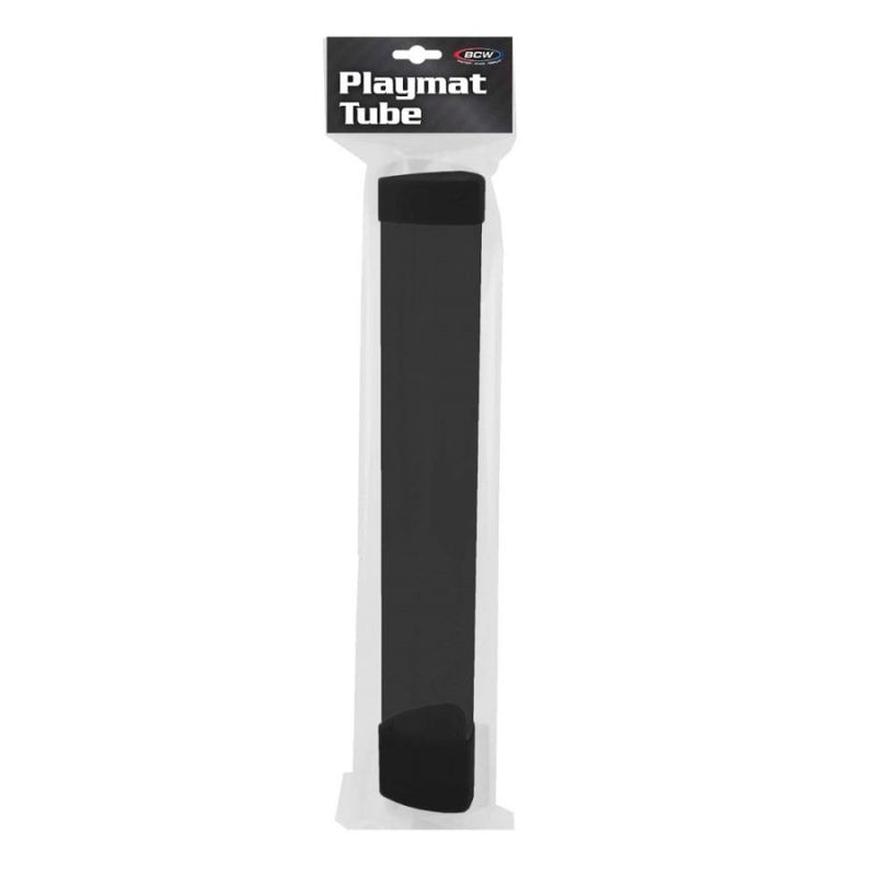 BCW: SMOKE PLAYMAT TUBE WITH DICE CAP - BLACK