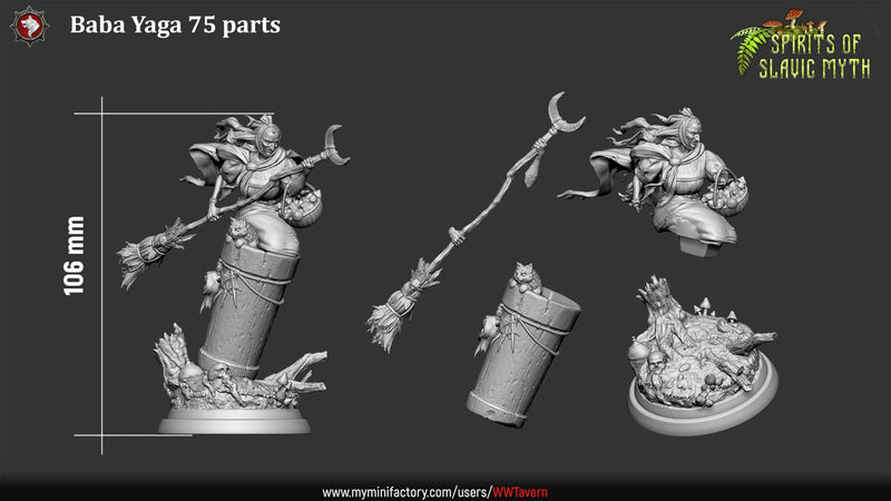 Baba Yaga – Slavic Spirit Female Miniature & Bust