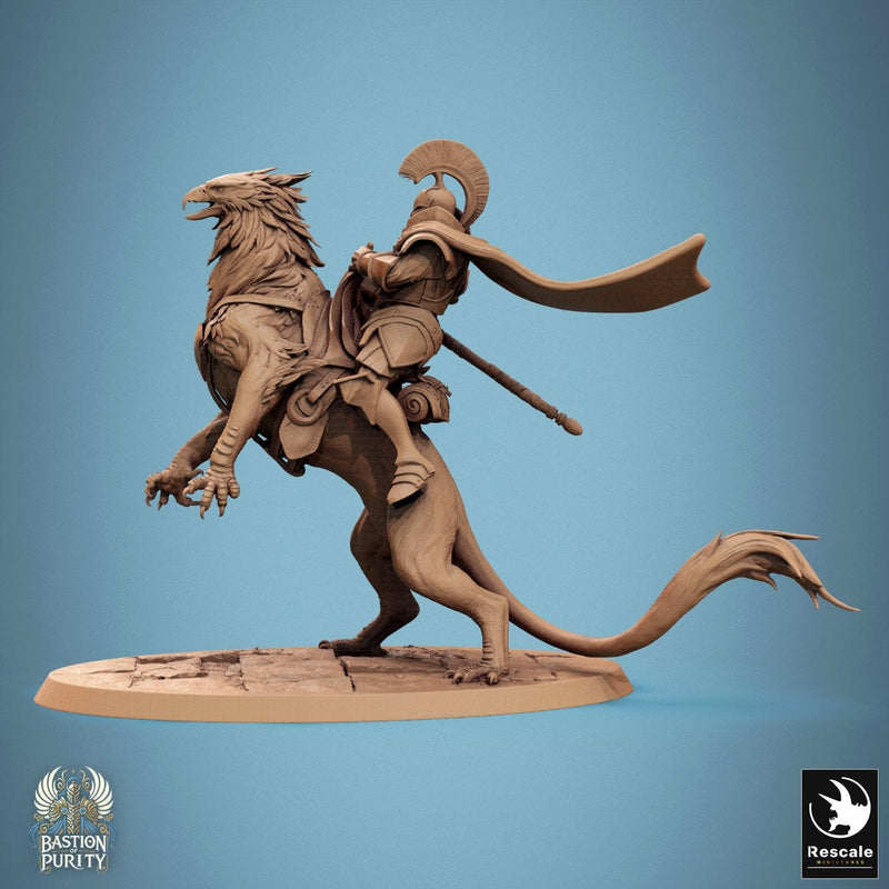 Gryph - Mounted & Cloaked Rider