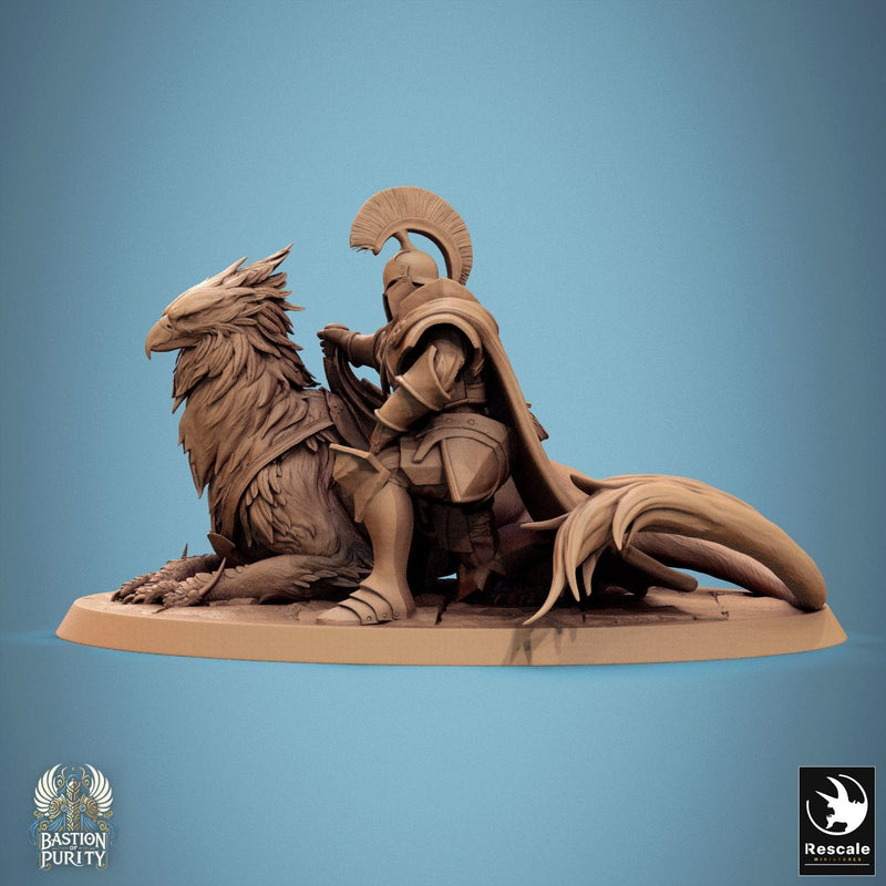 Gryph - Mounted & Cloaked Rider