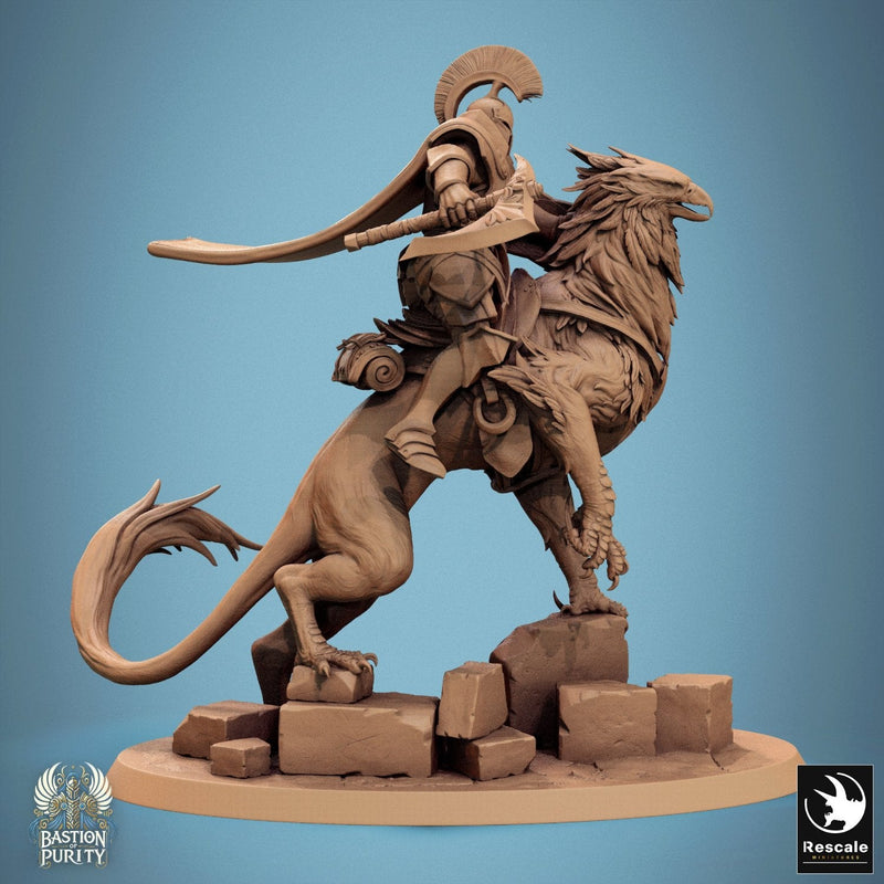 Gryph - Mounted & Cloaked Rider