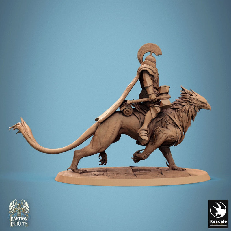 Gryph - Mounted & Cloaked Rider