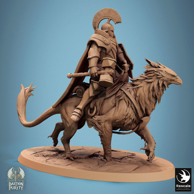 Gryph - Mounted & Cloaked Rider