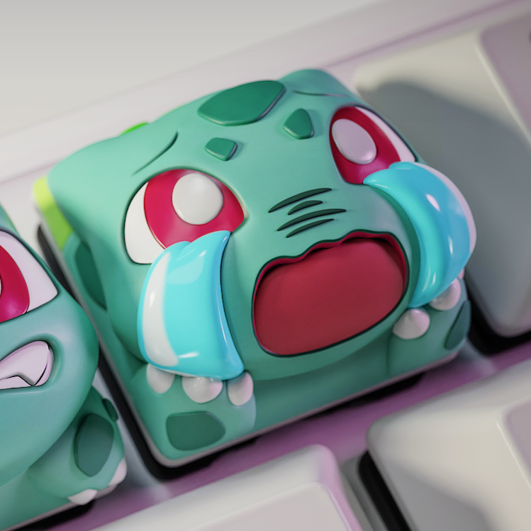 Bulbasaur - Pocket Monsters - Keyboard Keycaps