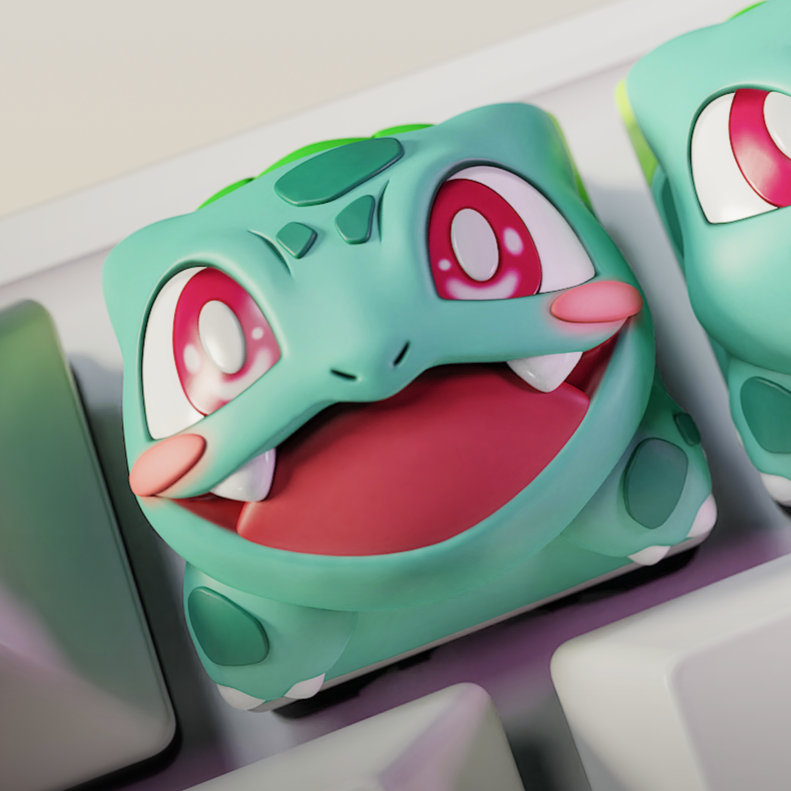 Bulbasaur - Pocket Monsters - Keyboard Keycaps