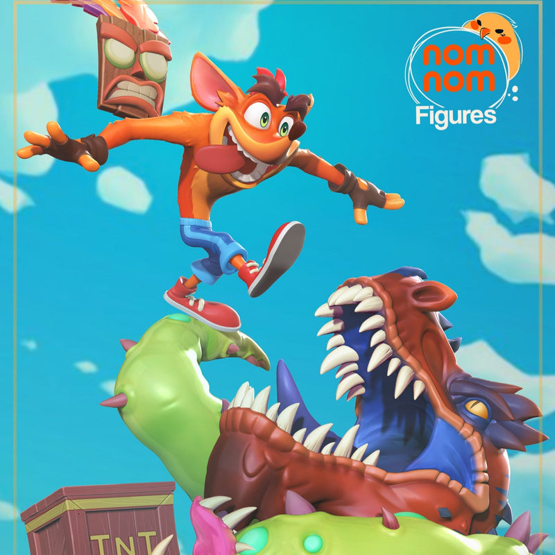Crash Bandicoot - 75mm, 1:10 Scale, Bust